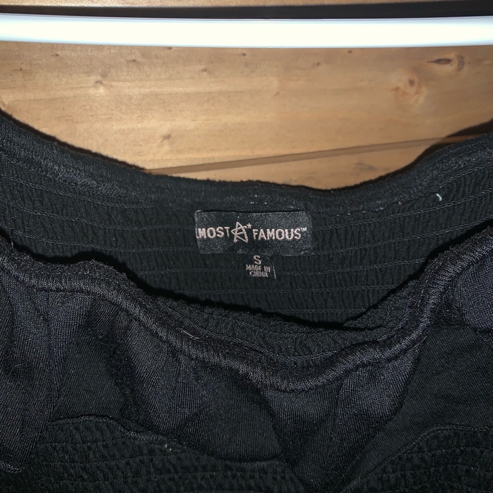 Black crop top